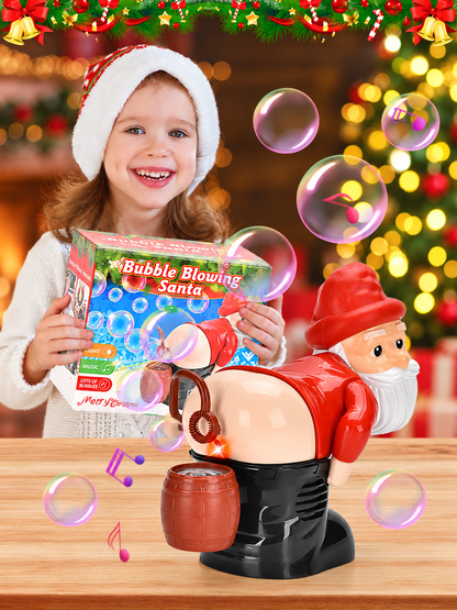 Bubble Blowing Santa